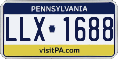 PA license plate LLX1688