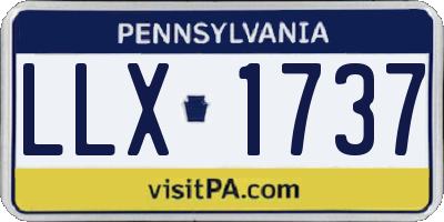 PA license plate LLX1737