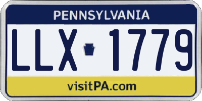 PA license plate LLX1779
