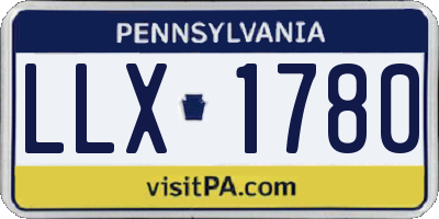 PA license plate LLX1780