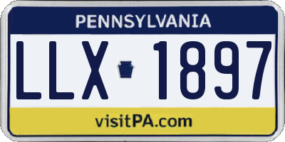 PA license plate LLX1897