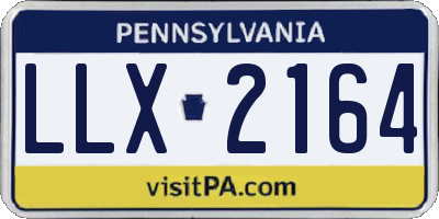 PA license plate LLX2164