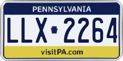 PA license plate LLX2264