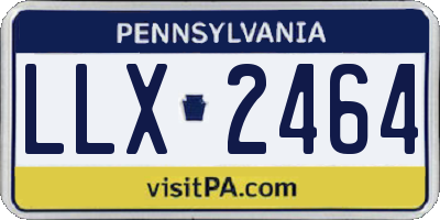 PA license plate LLX2464