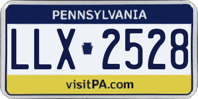 PA license plate LLX2528