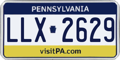 PA license plate LLX2629