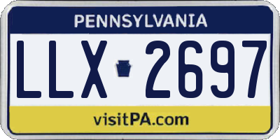 PA license plate LLX2697