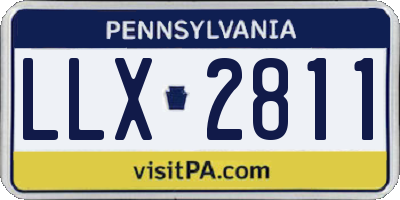 PA license plate LLX2811