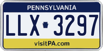 PA license plate LLX3297