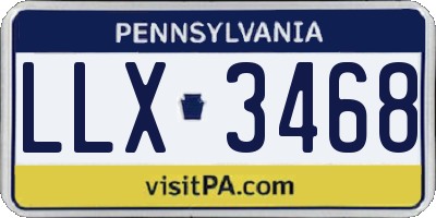 PA license plate LLX3468