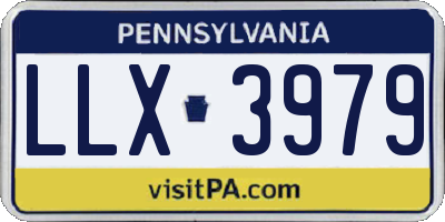 PA license plate LLX3979