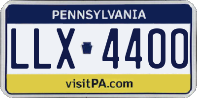 PA license plate LLX4400