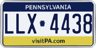PA license plate LLX4438