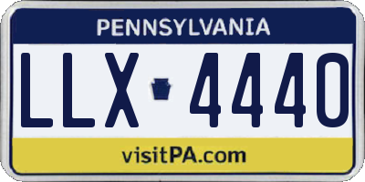 PA license plate LLX4440