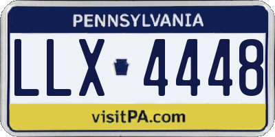 PA license plate LLX4448