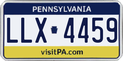 PA license plate LLX4459