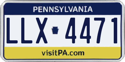 PA license plate LLX4471