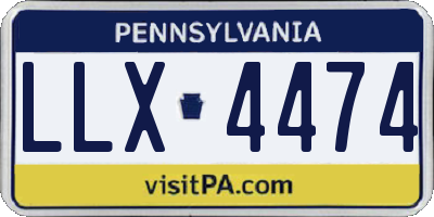 PA license plate LLX4474