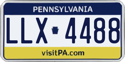 PA license plate LLX4488