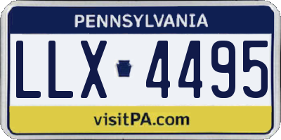 PA license plate LLX4495