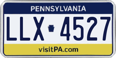 PA license plate LLX4527