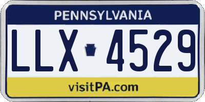 PA license plate LLX4529