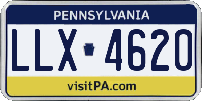 PA license plate LLX4620