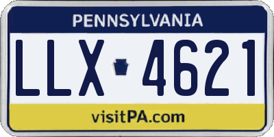 PA license plate LLX4621