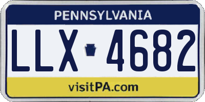 PA license plate LLX4682