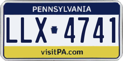 PA license plate LLX4741