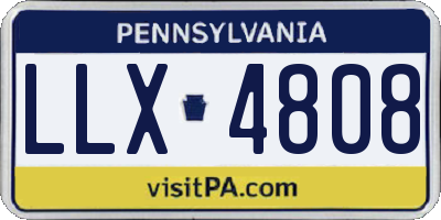 PA license plate LLX4808