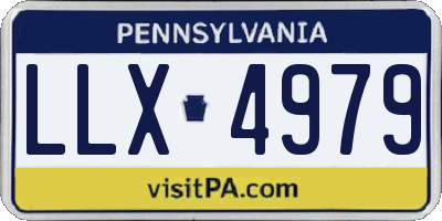PA license plate LLX4979