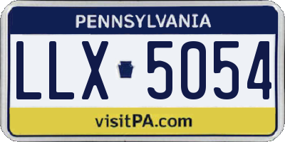 PA license plate LLX5054