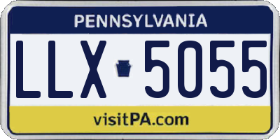 PA license plate LLX5055