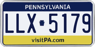 PA license plate LLX5179