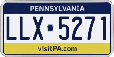 PA license plate LLX5271
