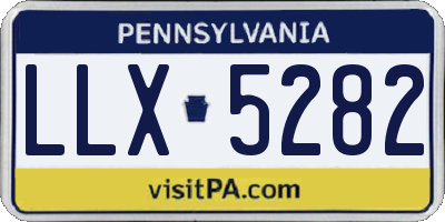 PA license plate LLX5282