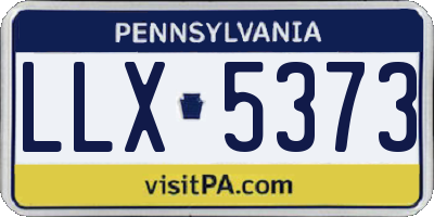 PA license plate LLX5373