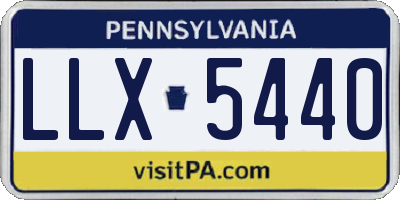 PA license plate LLX5440
