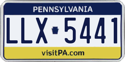 PA license plate LLX5441