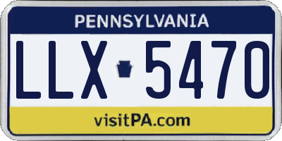 PA license plate LLX5470