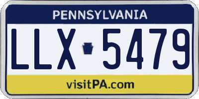 PA license plate LLX5479