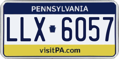 PA license plate LLX6057