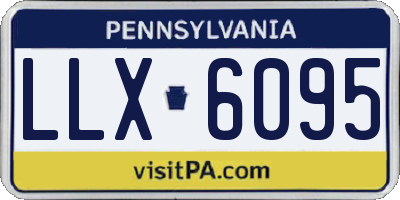 PA license plate LLX6095