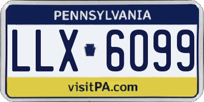PA license plate LLX6099