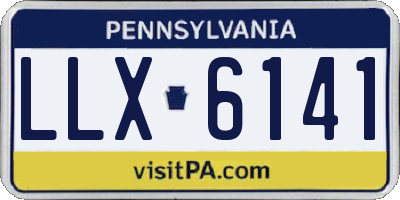 PA license plate LLX6141