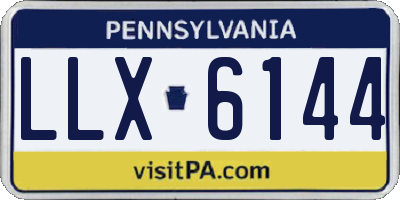 PA license plate LLX6144