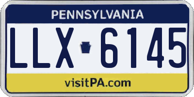 PA license plate LLX6145