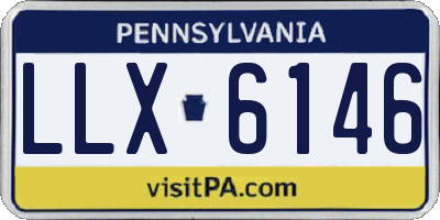PA license plate LLX6146