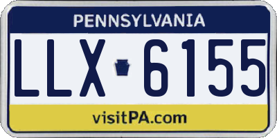 PA license plate LLX6155